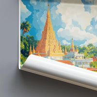Mandalay Poster | Myanmar Wall Art | Southeast Asia Decor