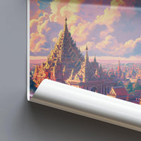 Mandalay Poster | Myanmar Wall Art | Southeast Asia Decor
