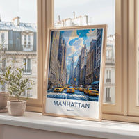 Manhattan Poster - New York Wall Art