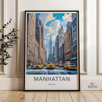 Manhattan Poster - New York Wall Art
