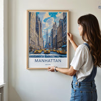 Manhattan Poster - New York Wall Art