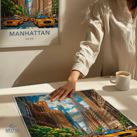 Manhattan Poster - New York Wall Art