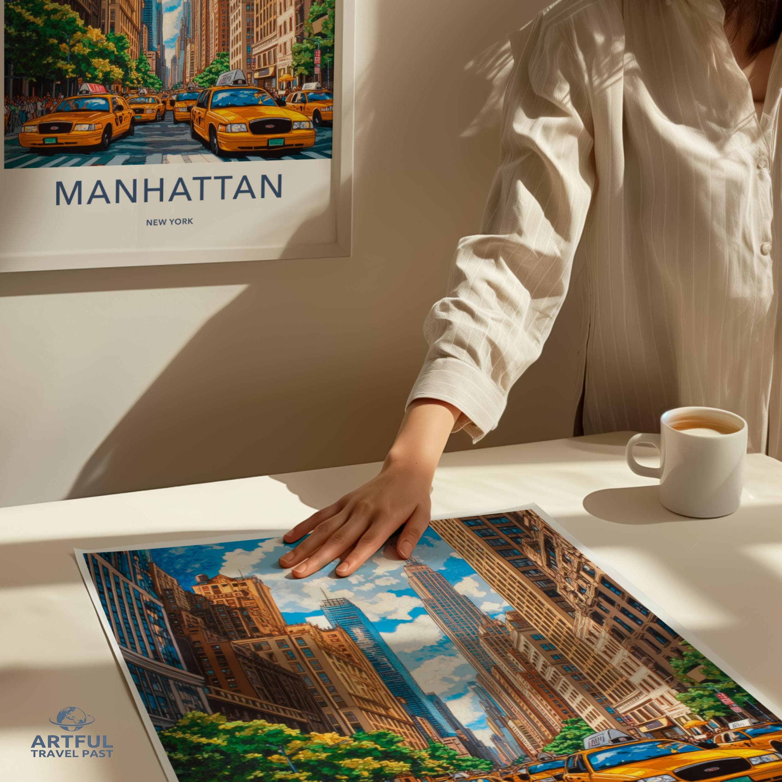 Manhattan Poster - New York Wall Art