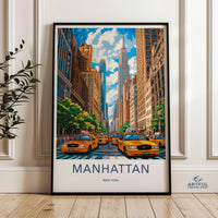 Manhattan Poster - New York Wall Art