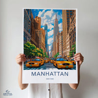 Manhattan Poster - New York Wall Art
