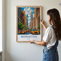 Manhattan Poster - New York Wall Art