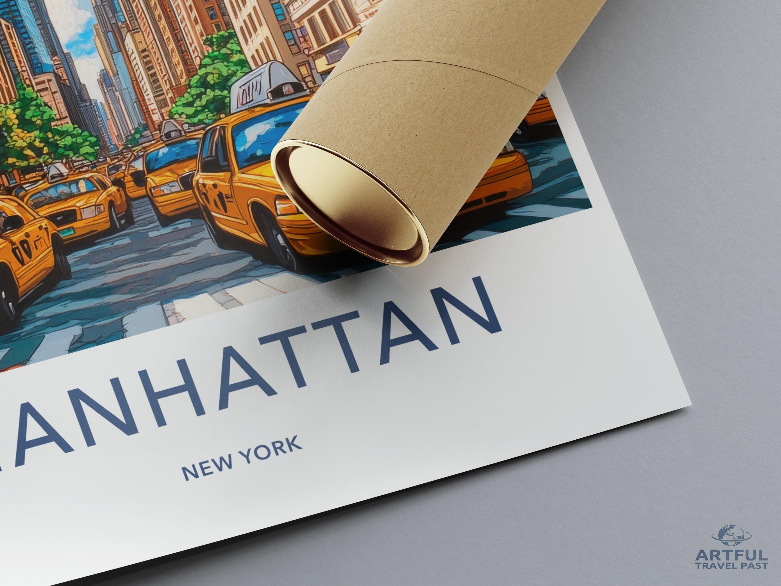 Manhattan Poster - New York Wall Art