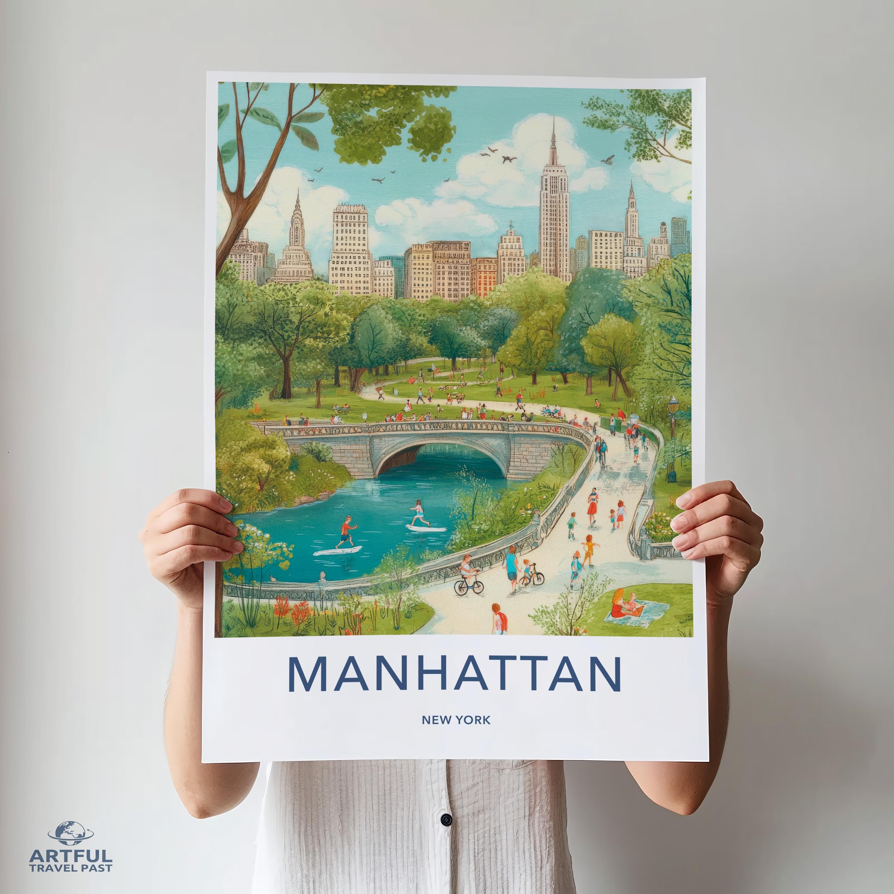 Manhattan Poster - New York Wall Art