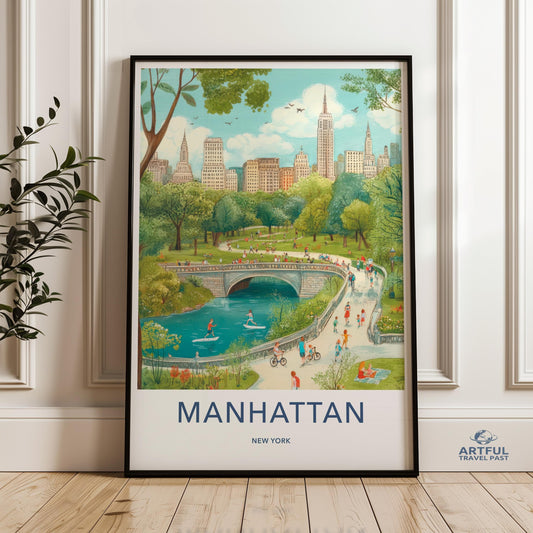 Manhattan Poster - New York Wall Art