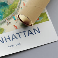 Manhattan Poster - New York Wall Art