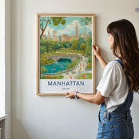 Manhattan Poster - New York Wall Art