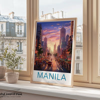 Manila Poster - Philippines Wall Art
