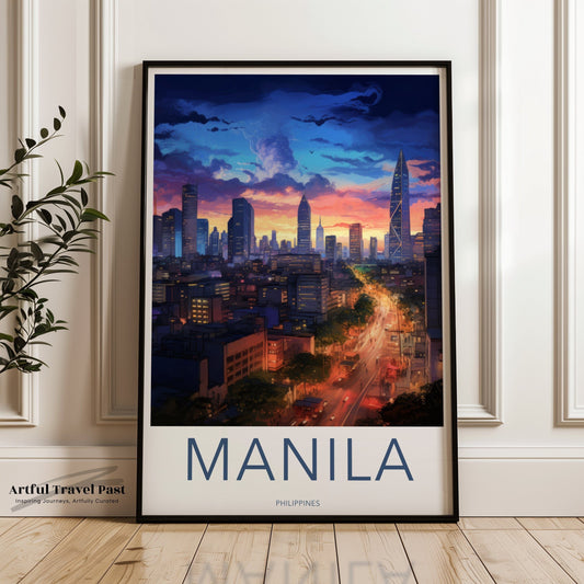 Manila Poster - Philippines Wall Art