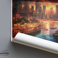 Manila Poster | Philippines Wall Art | Asia Decor