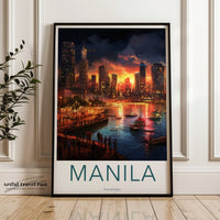 Manila Poster | Philippines Wall Art | Asia Decor