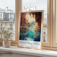 Marble Caves Poster - Chile Wall Art