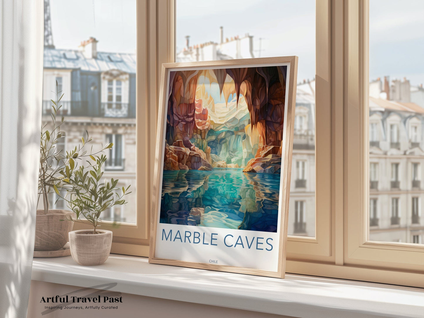 Marble Caves Poster - Chile Wall Art