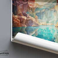 Marble Caves Poster - Chile Wall Art