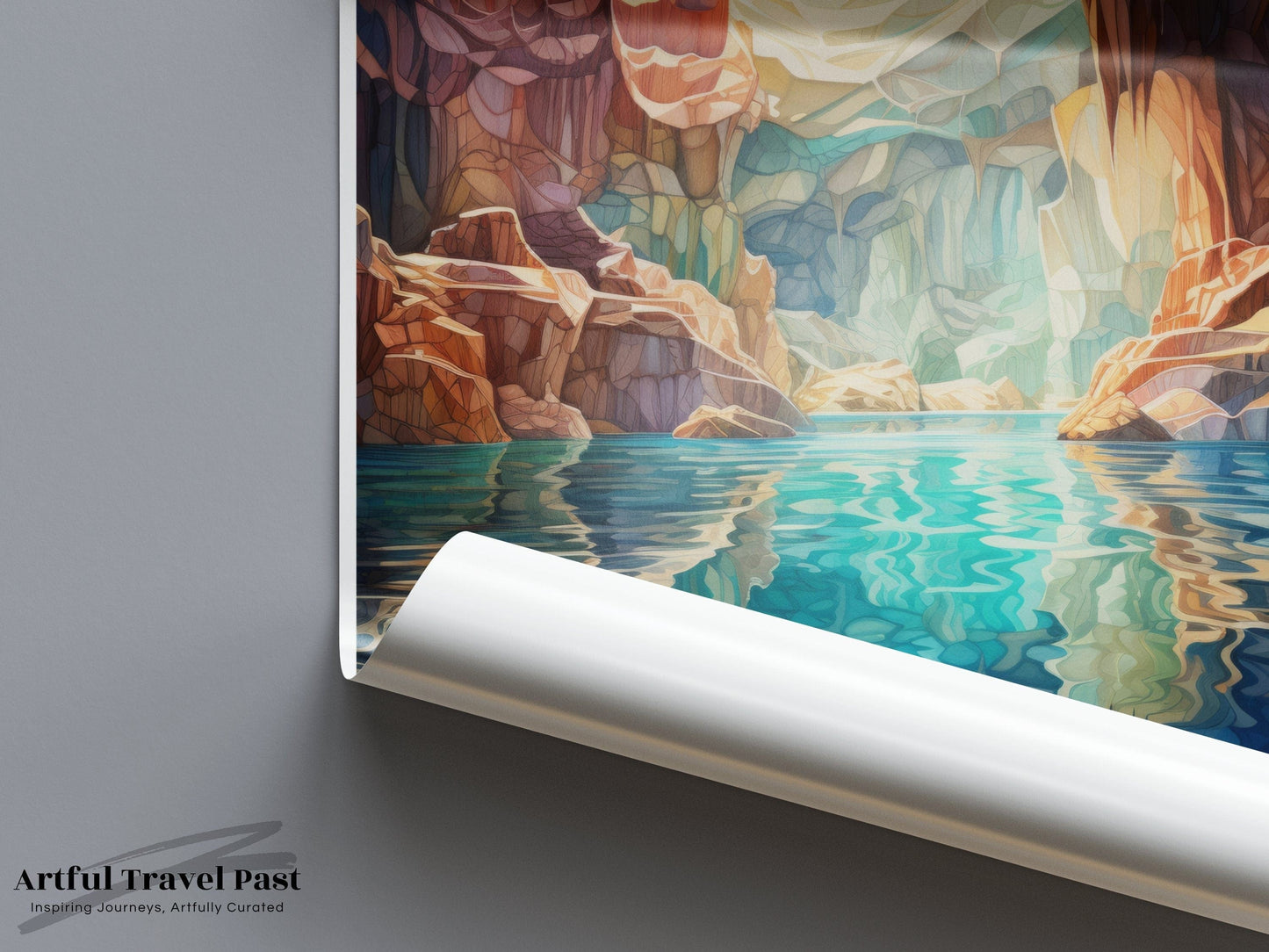 Marble Caves Poster - Chile Wall Art