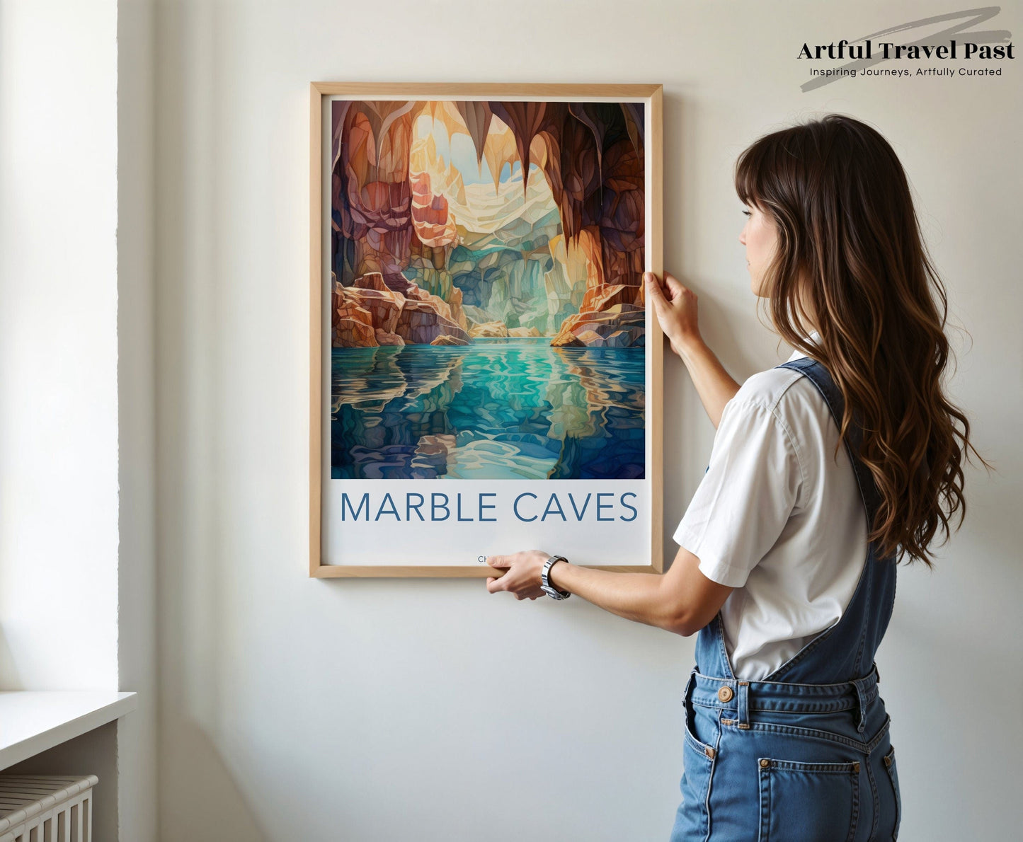 Marble Caves Poster - Chile Wall Art