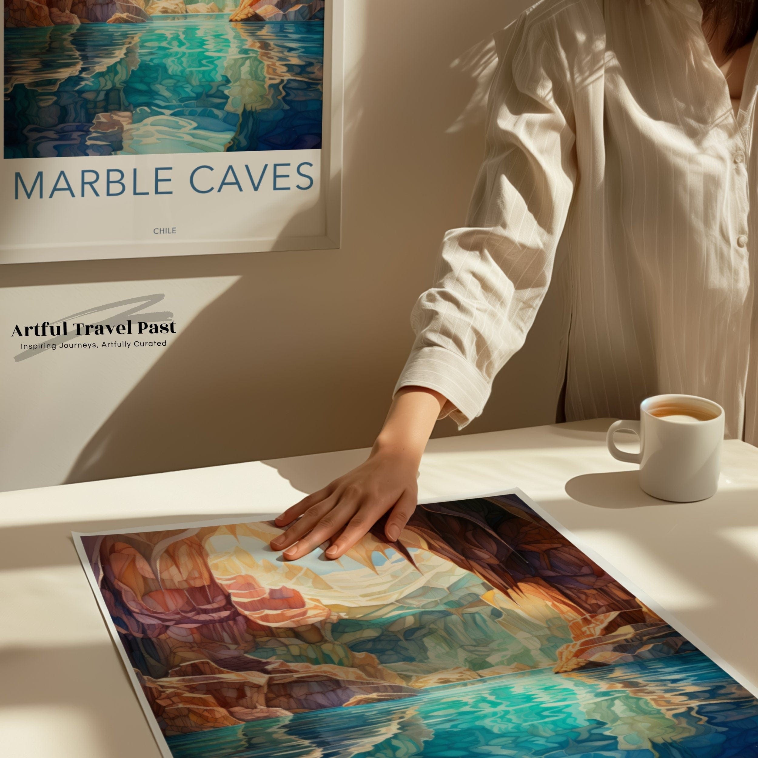Marble Caves Poster - Chile Wall Art