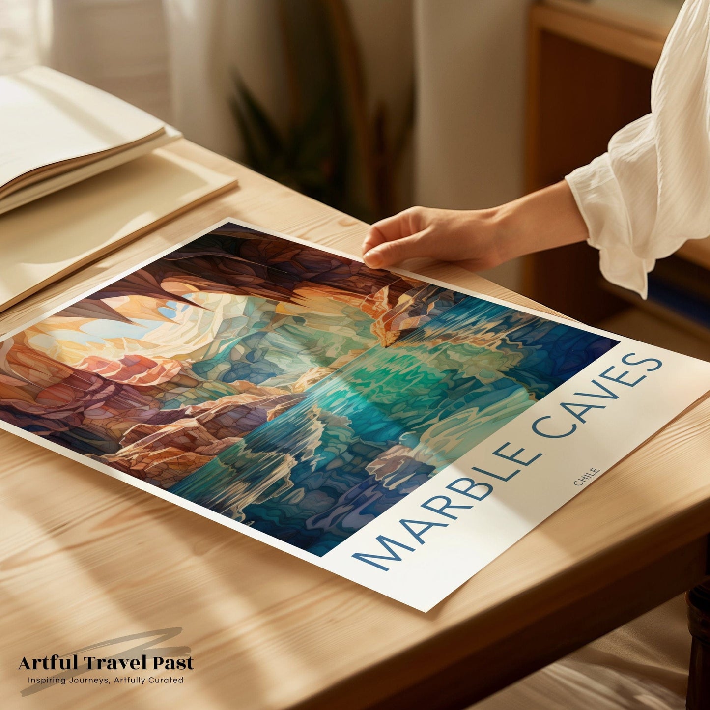Marble Caves Poster - Chile Wall Art