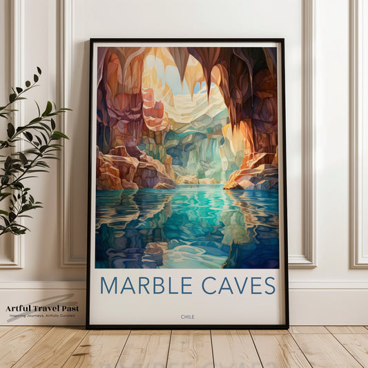 Marble Caves Poster - Chile Wall Art