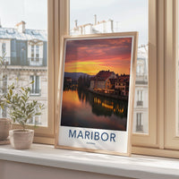 Maribor Poster | Slovenia Wall Art | Eastern Europe Decor