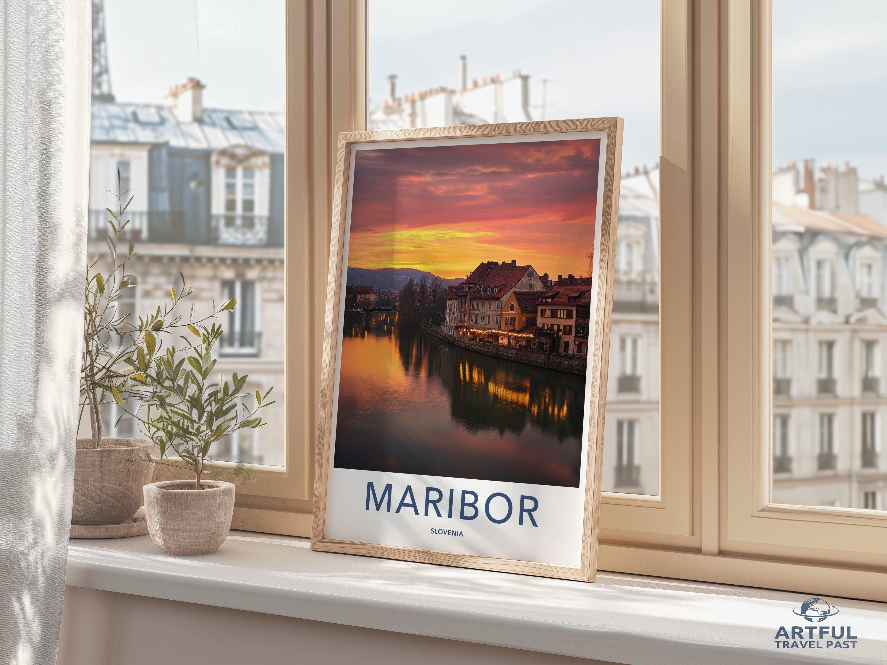 Maribor Poster | Slovenia Wall Art | Eastern Europe Decor