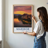 Maribor Poster | Slovenia Wall Art | Eastern Europe Decor