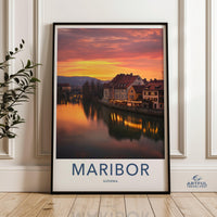 Maribor Poster | Slovenia Wall Art | Eastern Europe Decor