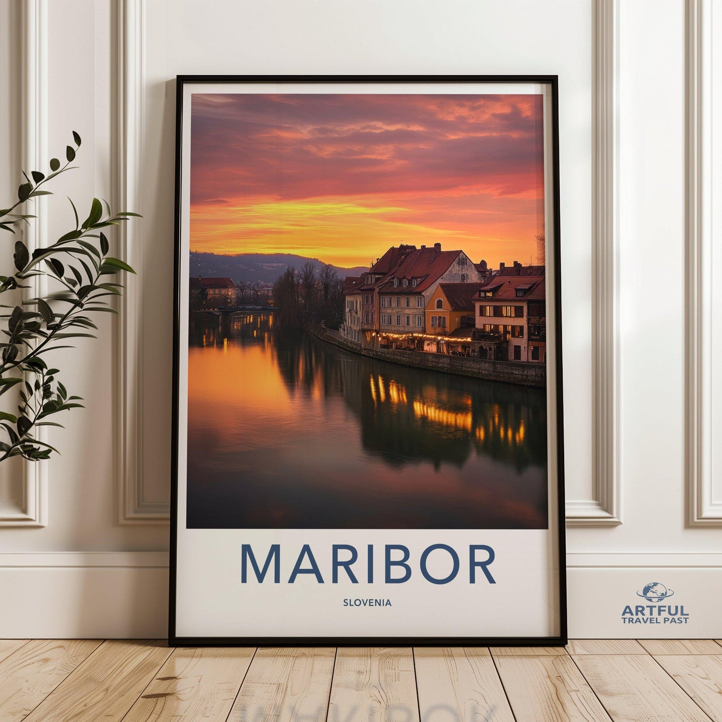 Maribor Poster | Slovenia Wall Art | Eastern Europe Decor
