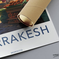 Marrakesh Poster | Morocco Wall Art | North Africa Decor