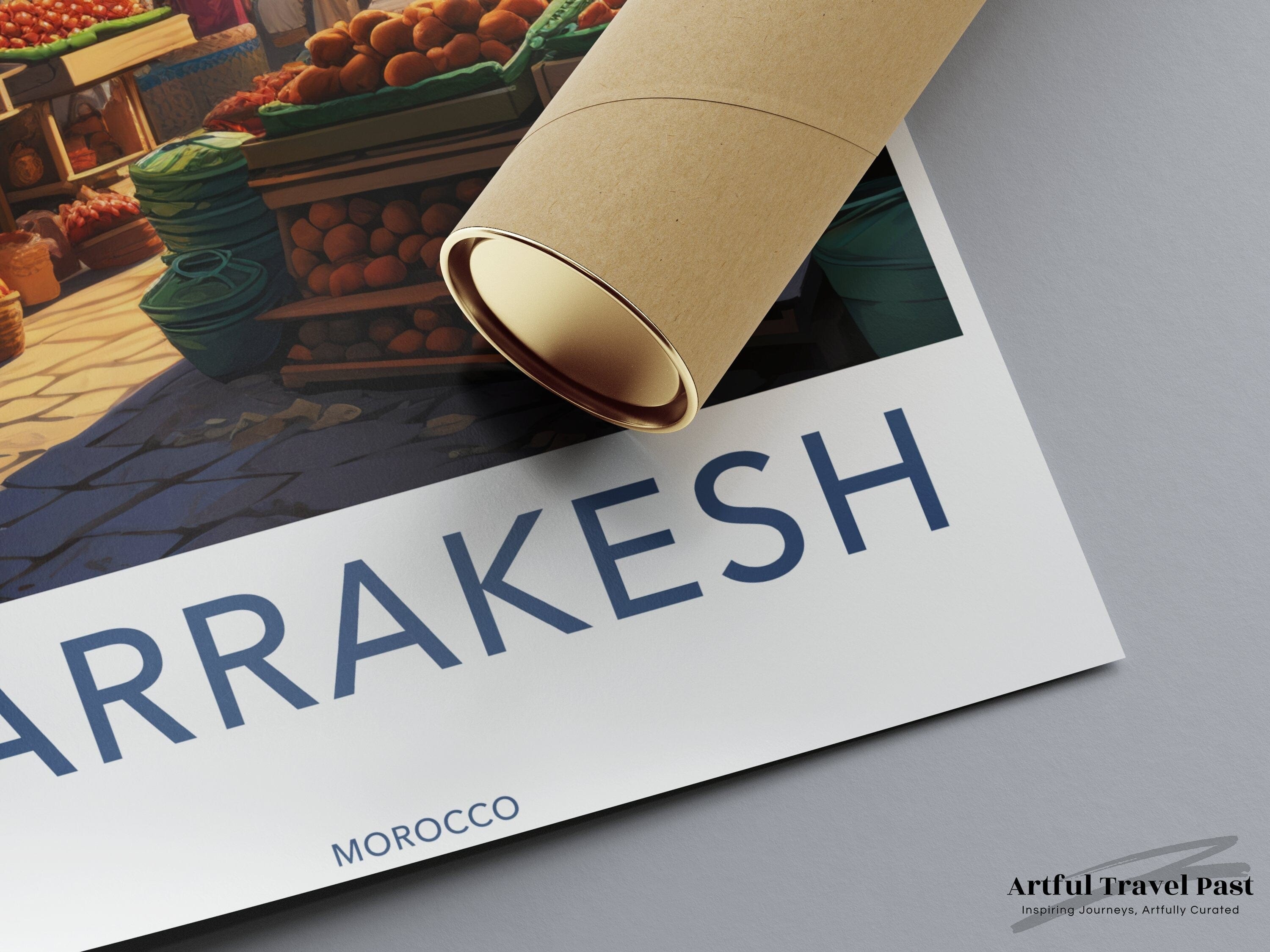 Marrakesh Poster | Morocco Wall Art | North Africa Decor