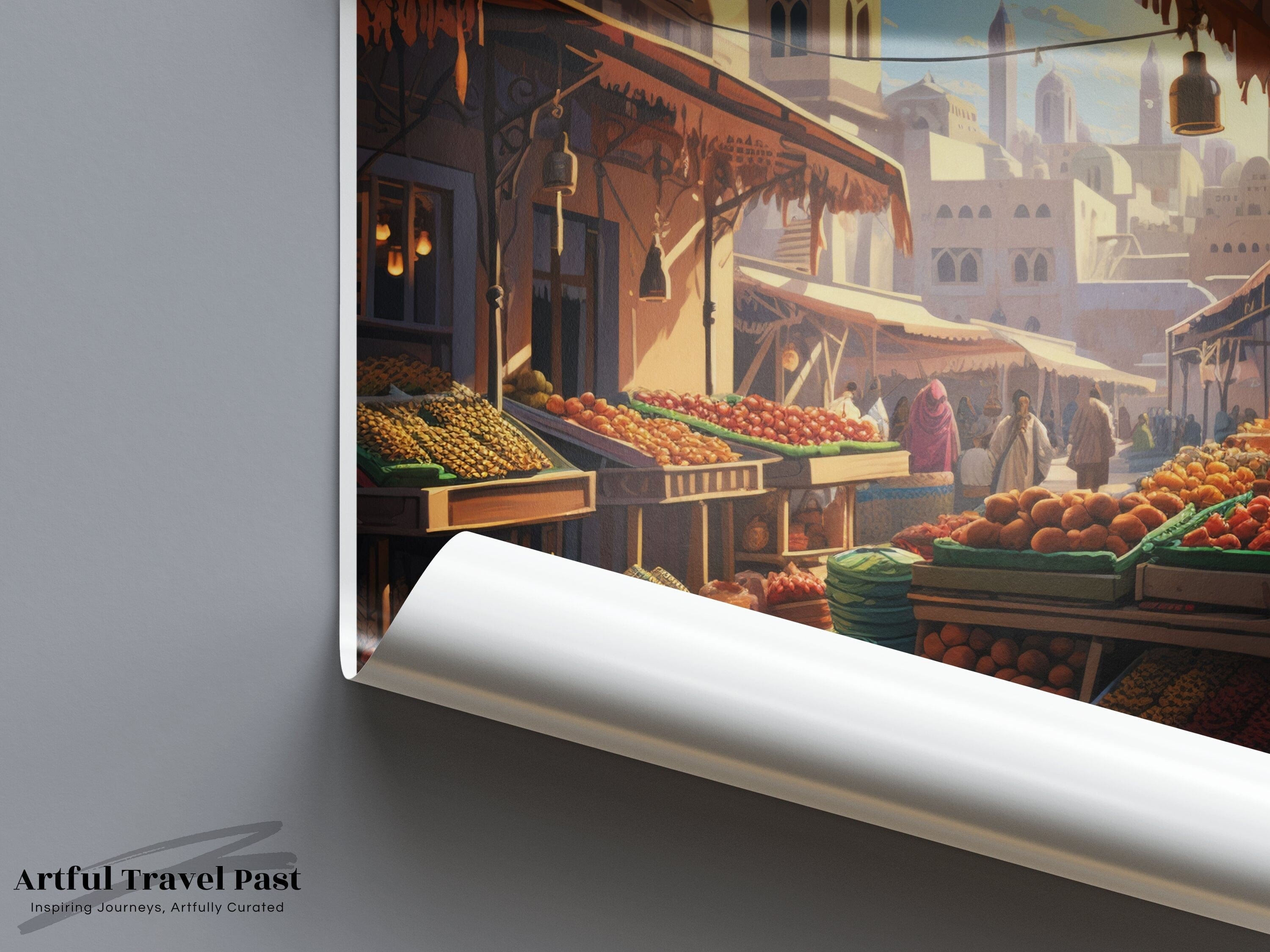 Marrakesh Poster | Morocco Wall Art | North Africa Decor