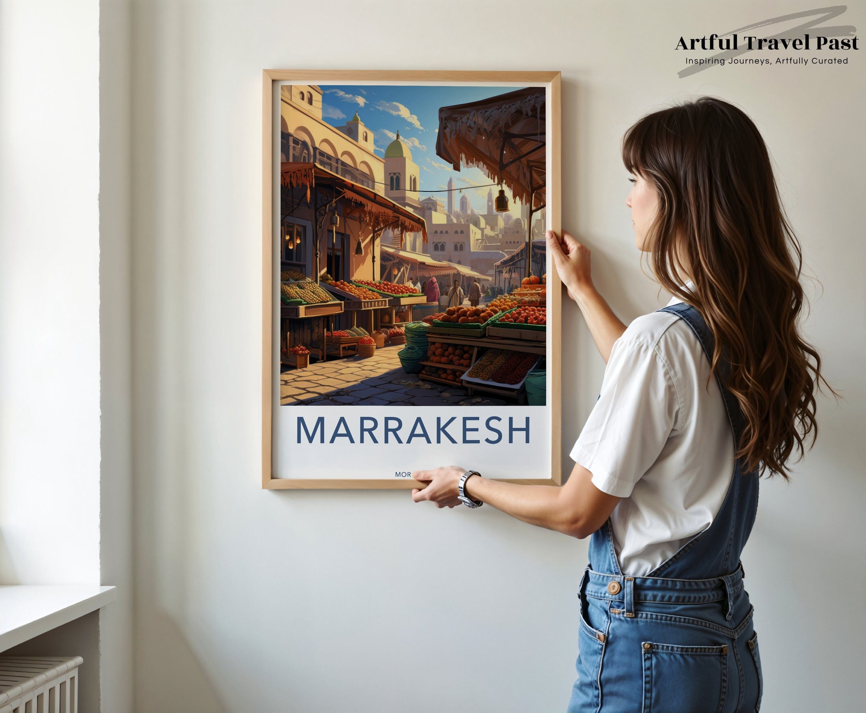 Marrakesh Poster | Morocco Wall Art | North Africa Decor