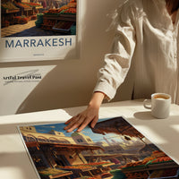 Marrakesh Poster | Morocco Wall Art | North Africa Decor