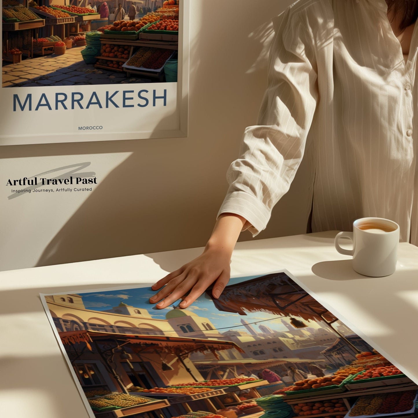 Marrakesh Poster | Morocco Wall Art | North Africa Decor