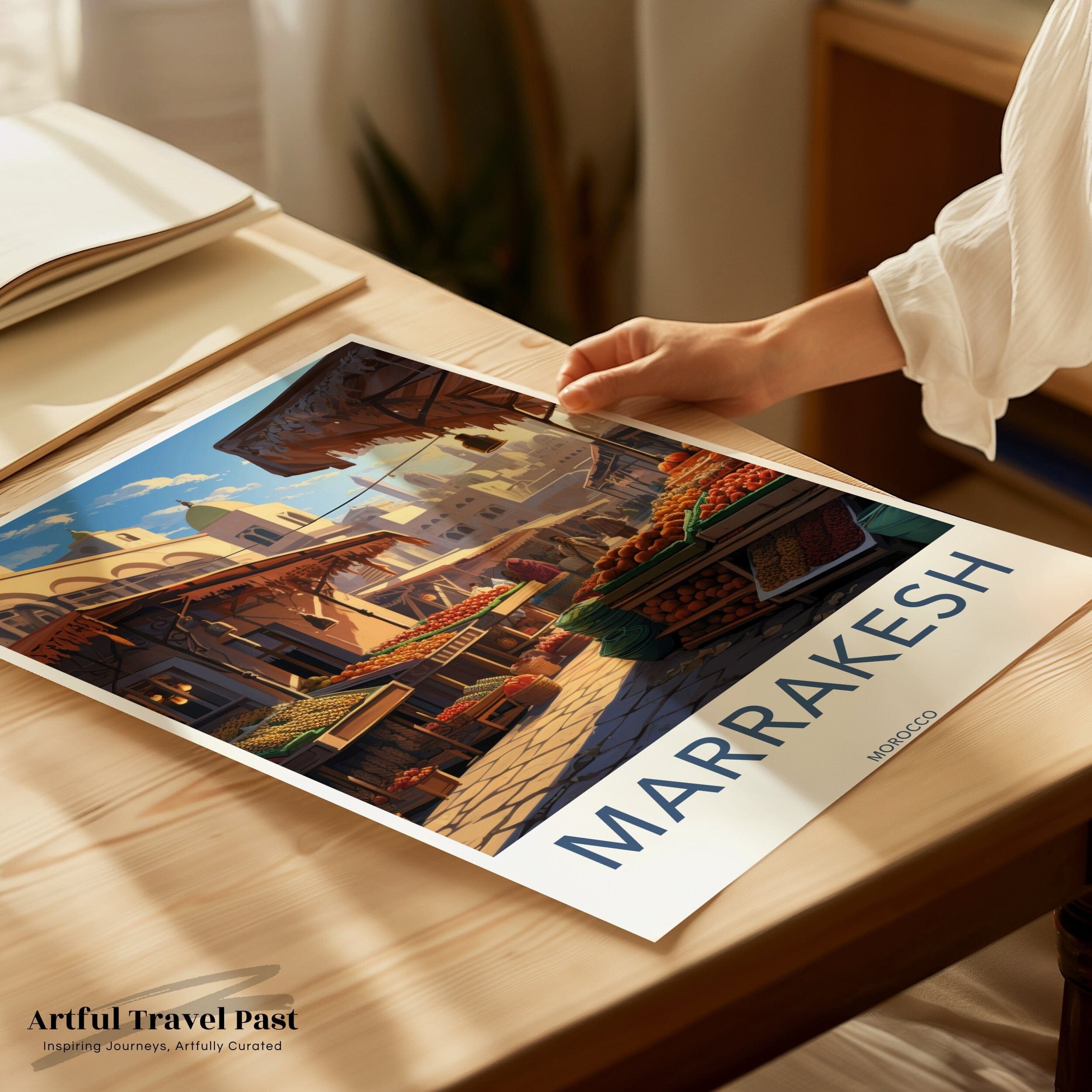 Marrakesh Poster | Morocco Wall Art | North Africa Decor