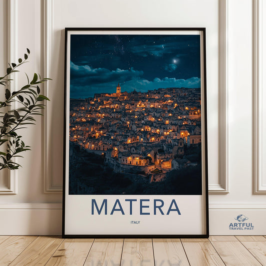 Matera Poster - Italy Wall Art