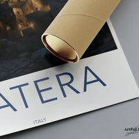 Matera Poster | Italy Wall Art | Europe Decor