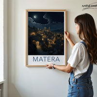 Matera Poster | Italy Wall Art | Europe Decor