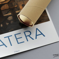 Matera Poster | Italy Wall Art | Europe Decor