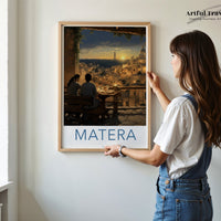 Matera Poster | Italy Wall Art | Europe Decor