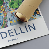 Medellín Poster | Colombia Wall Art | South America Decor