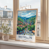 Medellín Poster | Colombia Wall Art | South America Decor