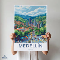 Medellín Poster | Colombia Wall Art | South America Decor