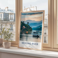 Mekong River Poster - Laos Wall Art