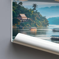 Mekong River Poster - Laos Wall Art
