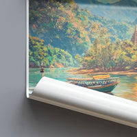 Mekong River Poster - Laos Wall Art